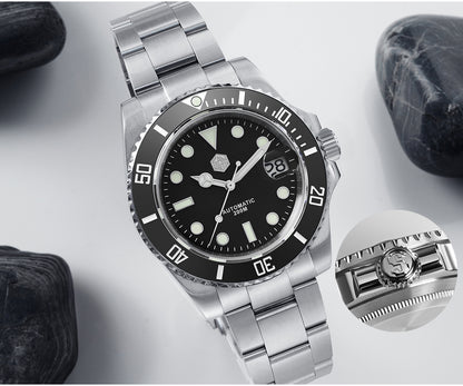 San Martin 40.5mm Water Ghost V3 Sub Diver Luxury Men's NH35 Automatic Mechanical Business Wristwatches Sapphire 20Bar Watch The Clothing Company Sydney