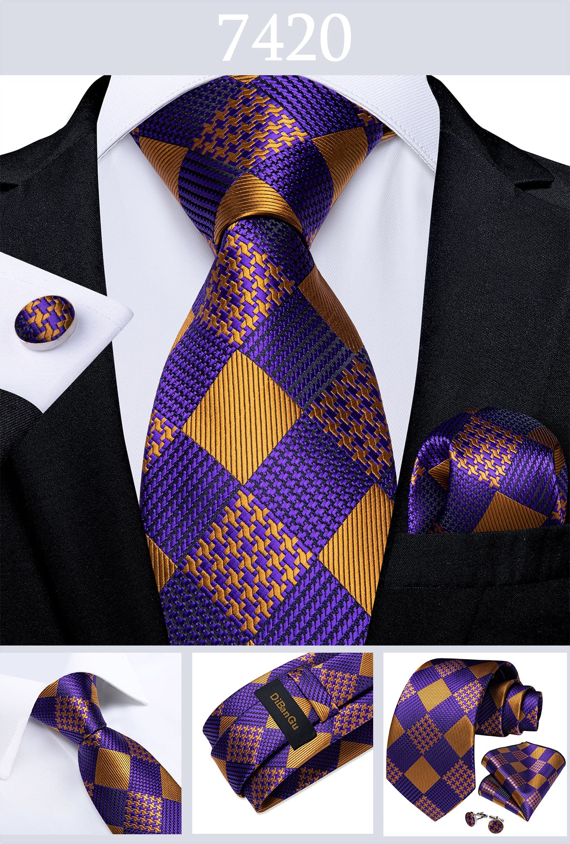 Men Purple Floral Paisley Necktie Business Formal 100% Silk Tie Pocket Square Set For Wedding Party The Clothing Company Sydney