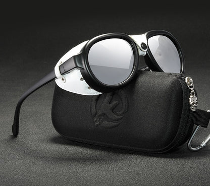 Luxury Steampunk Pilot Sunglasses Men and Women Shield Glasses UV400 Protection The Clothing Company Sydney