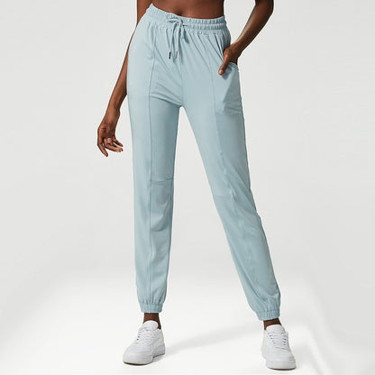 Drawstring Running Sport Joggers Women Quick Dry Athletic Loose Gym Fitness Sweatpants Calf Hollow Out Side Pockets Workout Pant The Clothing Company Sydney