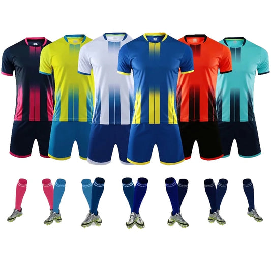 2 piece Football Men's Kids Boys Girls Women'sSoccer Jerseys Shorts Set Football Kit Training Team Uniforms Set The Clothing Company Sydney