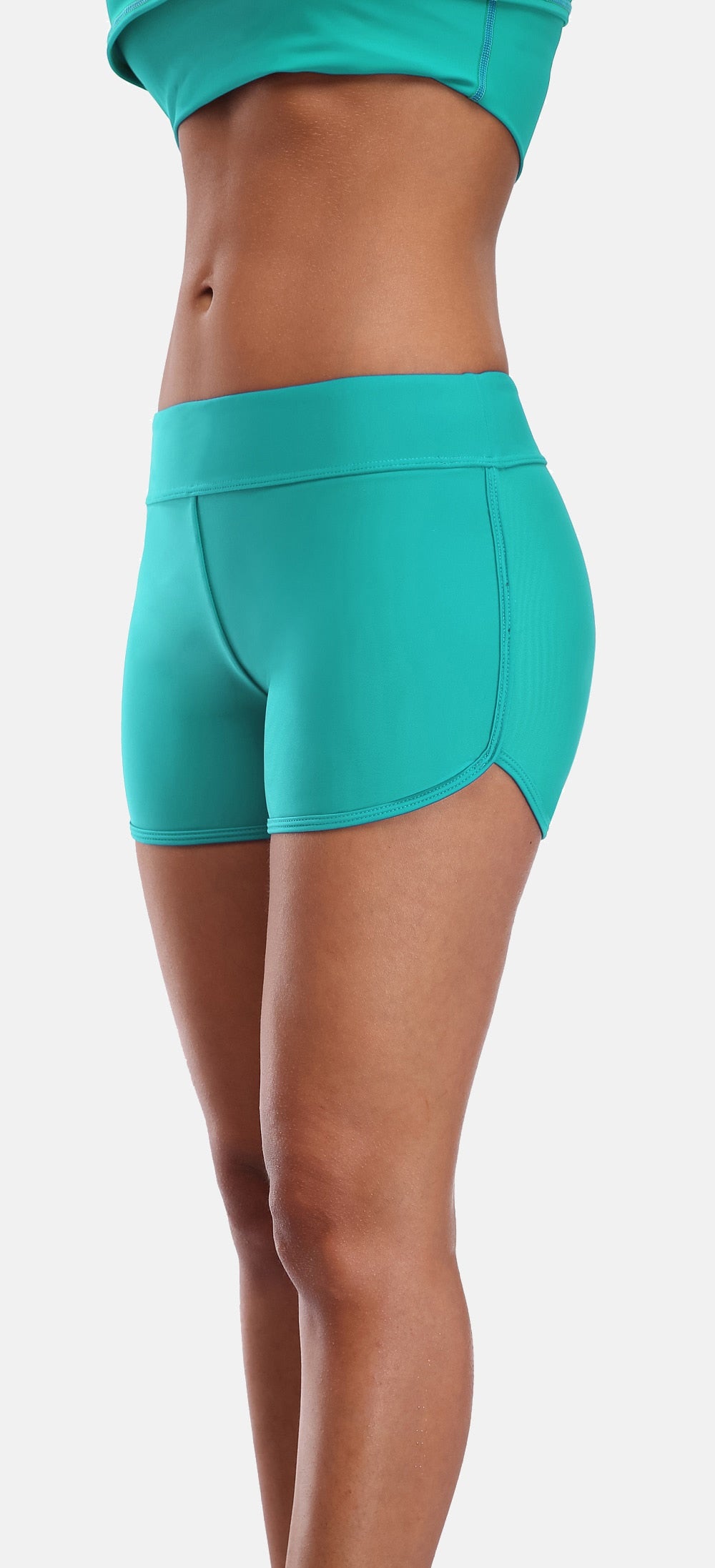 Mid Waist Swimming Shorts Women Solid Color Bikini Bottom Ban Swimwear Briefs Split Swimming Trunks The Clothing Company Sydney