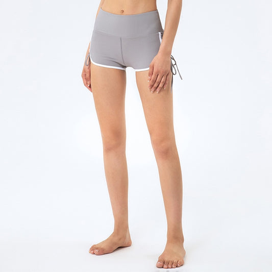 Drawstring Peach Shorts Running Hot Pants Fitness High Waist Sports Yoga Shorts Women Hip Push-up The Clothing Company Sydney