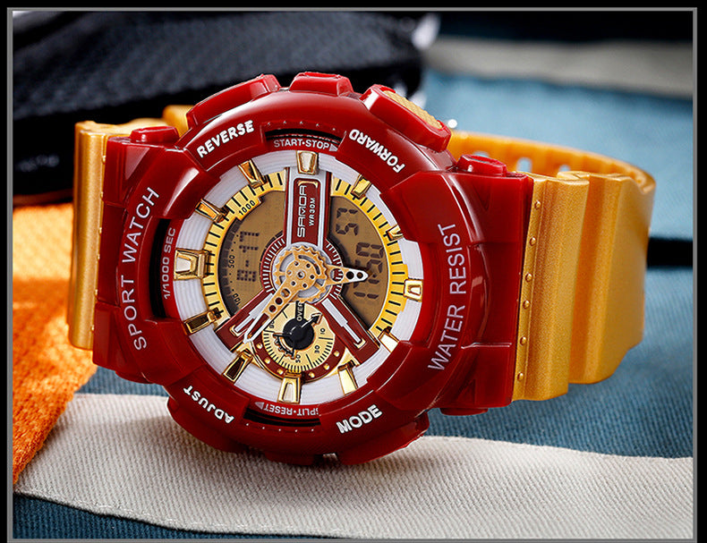 Sanda Military Army Sport Style Wristwatch Dual Display Men's Watch Clothing Company Sydney