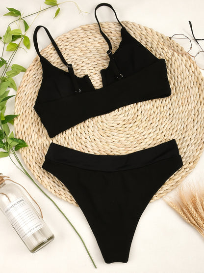 High Waist Bikini Swimsuit Swimwear Bandeau Thong Brazilian Bikini Set The Clothing Company Sydney