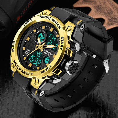 Sanda Military Army Sport Style Wristwatch Dual Display Men's Watch Clothing Company Sydney