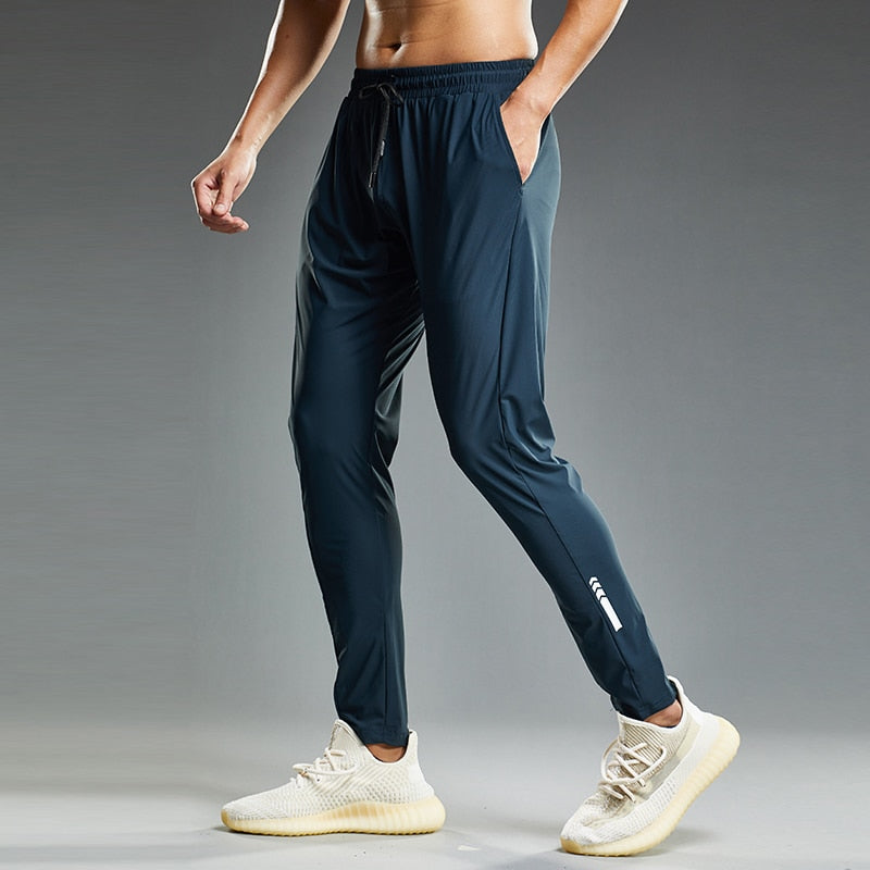Summer Thin Men's Jogging Sweatpants Elastic Skinny Fit Casual Outdoor Training Fitness Sport Pants Running Trousers The Clothing Company Sydney