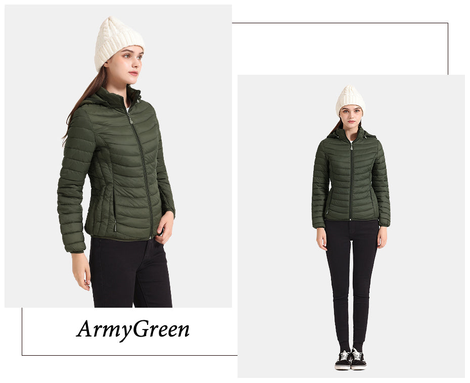 Ladies Padded Puffer Jacket Coat Ultralight Outdoor Clothes Outwear Slim Short Parka Portable Store In Bag The Clothing Company Sydney