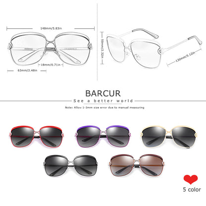 Polarized Ladies Sunglasses Gradient Lens Round Sun Glasses Square Luxury Brand Oculos Eyewear The Clothing Company Sydney