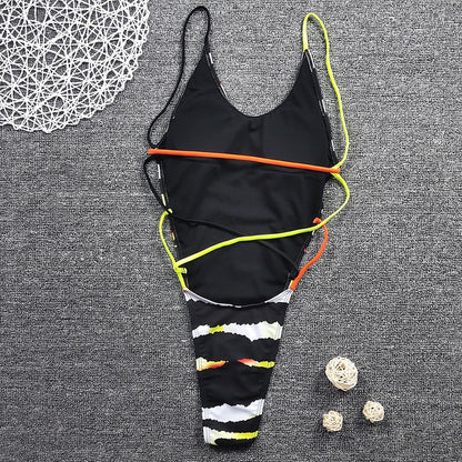 High Leg cut One Piece Swimsuit Thong Swimwear Women Trikini Backless Monokini Brazilian Bathing Suit Swim wear The Clothing Company Sydney