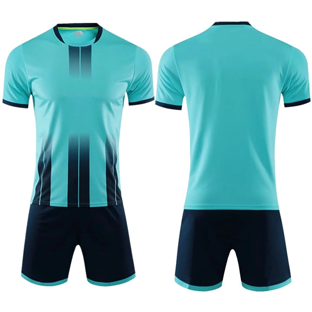 2 piece Football Men's Kids Boys Girls Women'sSoccer Jerseys Shorts Set Football Kit Training Team Uniforms Set The Clothing Company Sydney