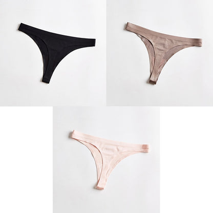 3 pack Thongs Seamless Underwear Sports Panty T-back G-string Underwear Ice Silk Ladies Underpants The Clothing Company Sydney