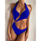 Halter Asymmetric One Shoulder One Piece Swimsuit Women Swimwear Female Bather Bathing Suit Monokini The Clothing Company Sydney