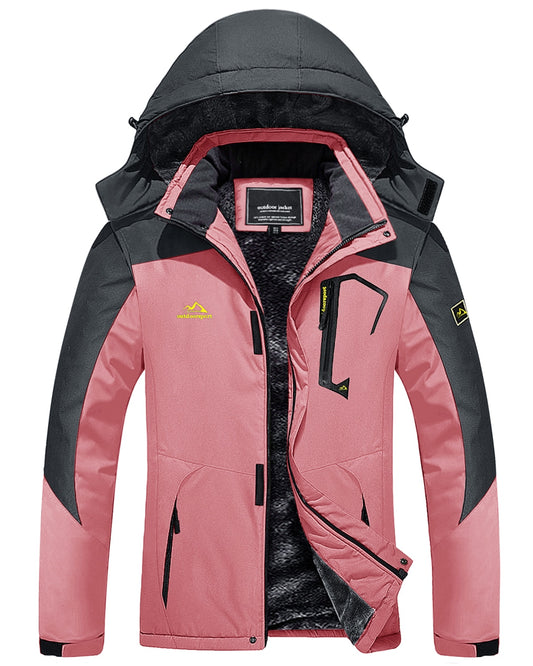 Winter Fashion Ski Snowboard Jacket Women's Thermal Fleece Waterproof Fish Casual Work Rain Jacket Coat Windbreaker Parka The Clothing Company Sydney