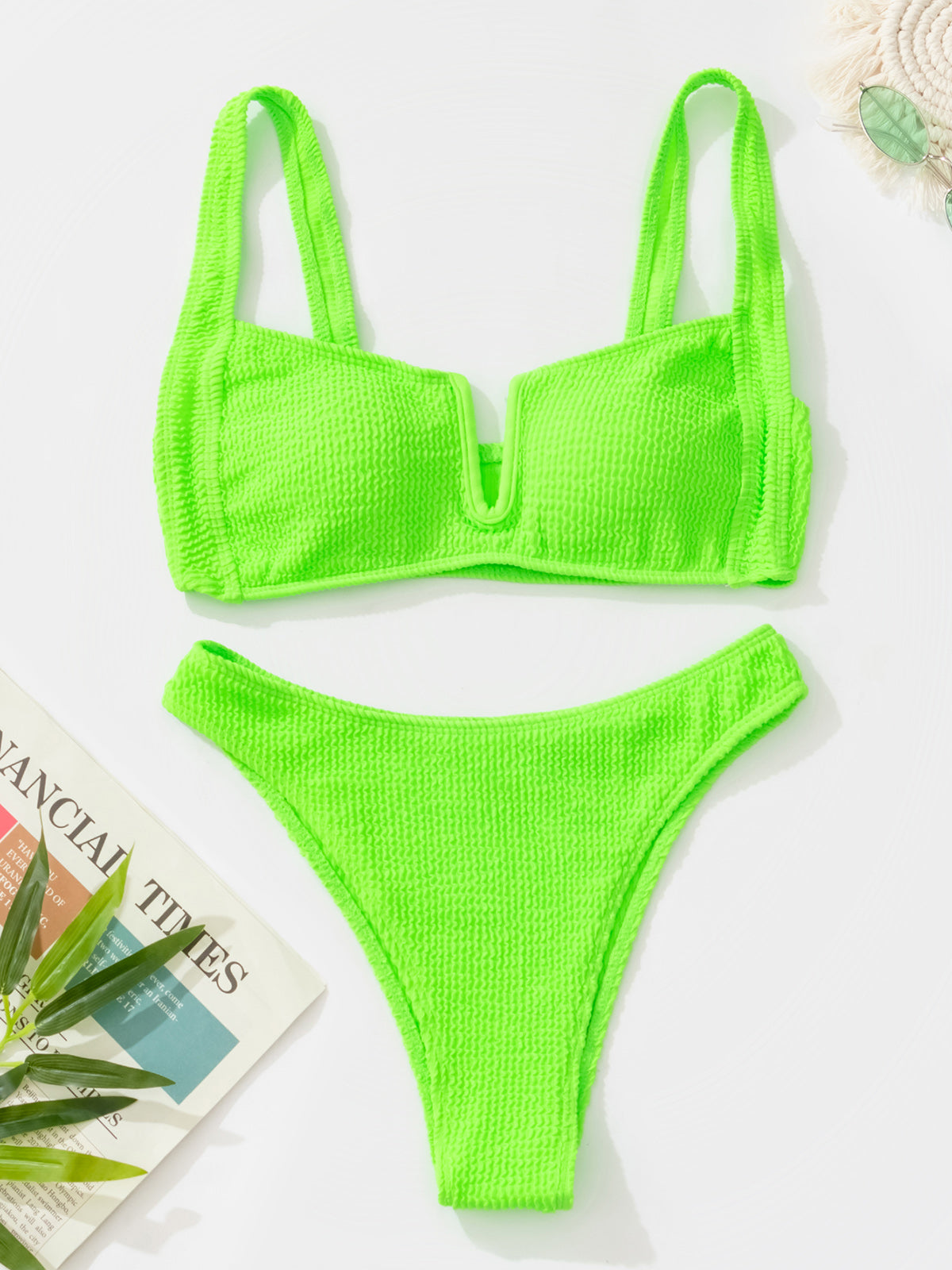 High Waist Bikini Swimsuit Swimwear Bandeau Thong Brazilian Bikini Set The Clothing Company Sydney