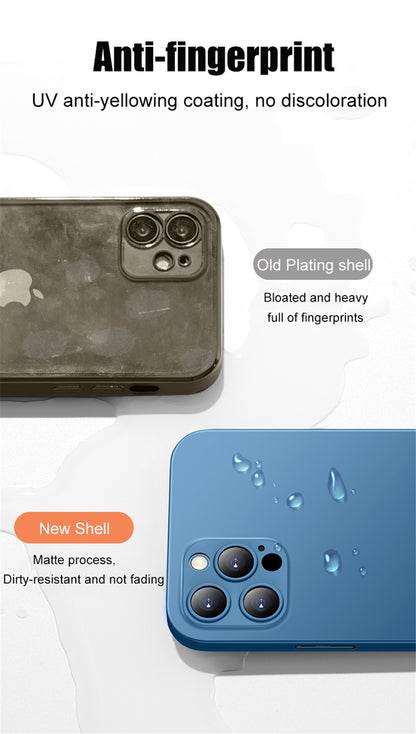 2 Piece Front Tempered Glass + Matte Back Cover For iPhone 12 13 Mini 11 Pro XS Max X XR 360 Full Protection Ultra Thin Shockproof Case The Clothing Company Sydney