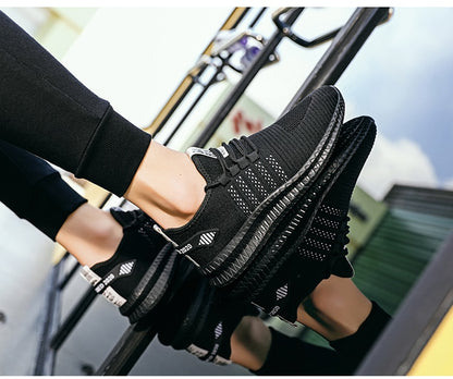 Men's Sneakers Shoes Lightweight Breathable Running Walking Yoga Sports Footwear Soft Sole Lace-up Shoes The Clothing Company Sydney