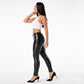 Faux Leather Leggings White Fleece Lined Jeggings Ladies Winter Women's Warm Push Up  Casual Pants The Clothing Company Sydney