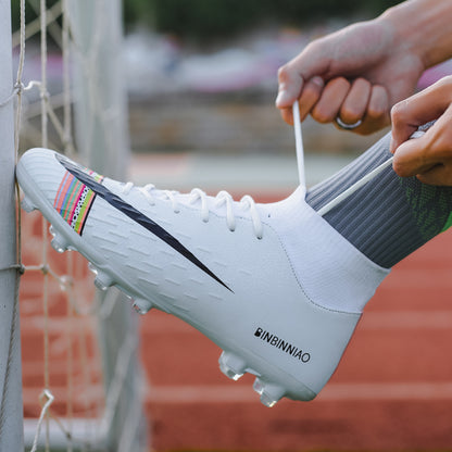 Outdoor Men Women Girls Boys Soccer Shoes Football Boots High Ankle Kids Cleats Training Sport Sneakers The Clothing Company Sydney