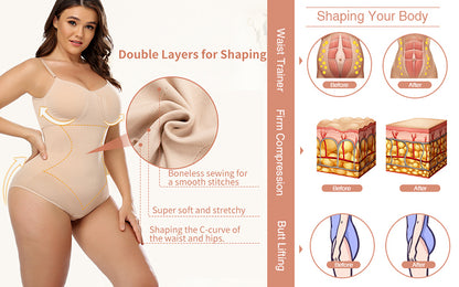 Bodysuit Shapewear Women Full Body Shaper Waist Trainer Stomach Underwear Belt Tummy Control Shaper Trimmer The Clothing Company Sydney