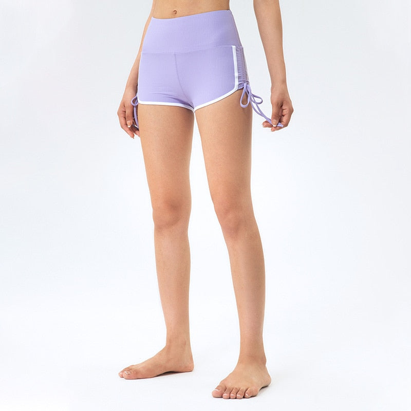 Drawstring Peach Shorts Running Hot Pants Fitness High Waist Sports Yoga Shorts Women Hip Push-up The Clothing Company Sydney