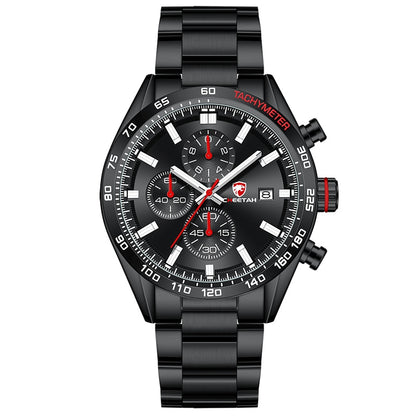 CHEETAH Men's Top Luxury Brand Stainless Steel Business Quartz Watches Chronograph Casual Sport Wrist Watches for Men The Clothing Company Sydney