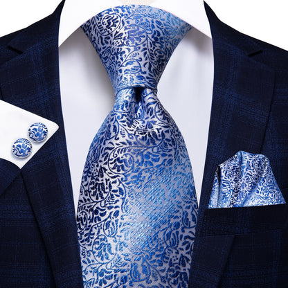 3 Piece 8.5cm Business Solid Paisley 100% Silk Men's Tie Neck Strip Ties for Men Formal Luxury Wedding Neckties Cufflinks Pocket Square The Clothing Company Sydney