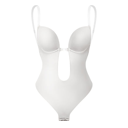 Women's Backless Shapewear Bodysuti Shaper Lace Smooth Plunge Body Briefer V-Neck Strapless Backless Bodysuit for Weddings The Clothing Company Sydney