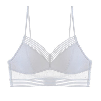 Backless Bra Triangular Women's U-Shape Beauty Back Lingerie Dot Mesh Thin Soft Seamless Bralette Underwear The Clothing Company Sydney
