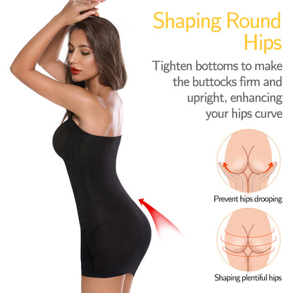 Women Shapewear Strapless Full Slips for Under Dress Tummy Control Slips Skirts Full Body Shaper Seamless Underwear Shaper The Clothing Company Sydney