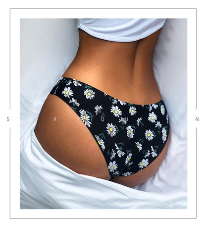 Floral Print Lingerie Panties Low-waist Nylon Panties Seamless Breathable Underwear G String Intimates Briefs The Clothing Company Sydney