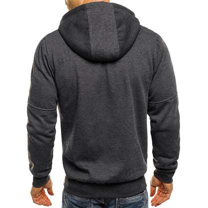 Men's Casual Hoodies Zipper Fashion Hooded Jacket Brand Solid Color Hoodie Sweatshirt The Clothing Company Sydney