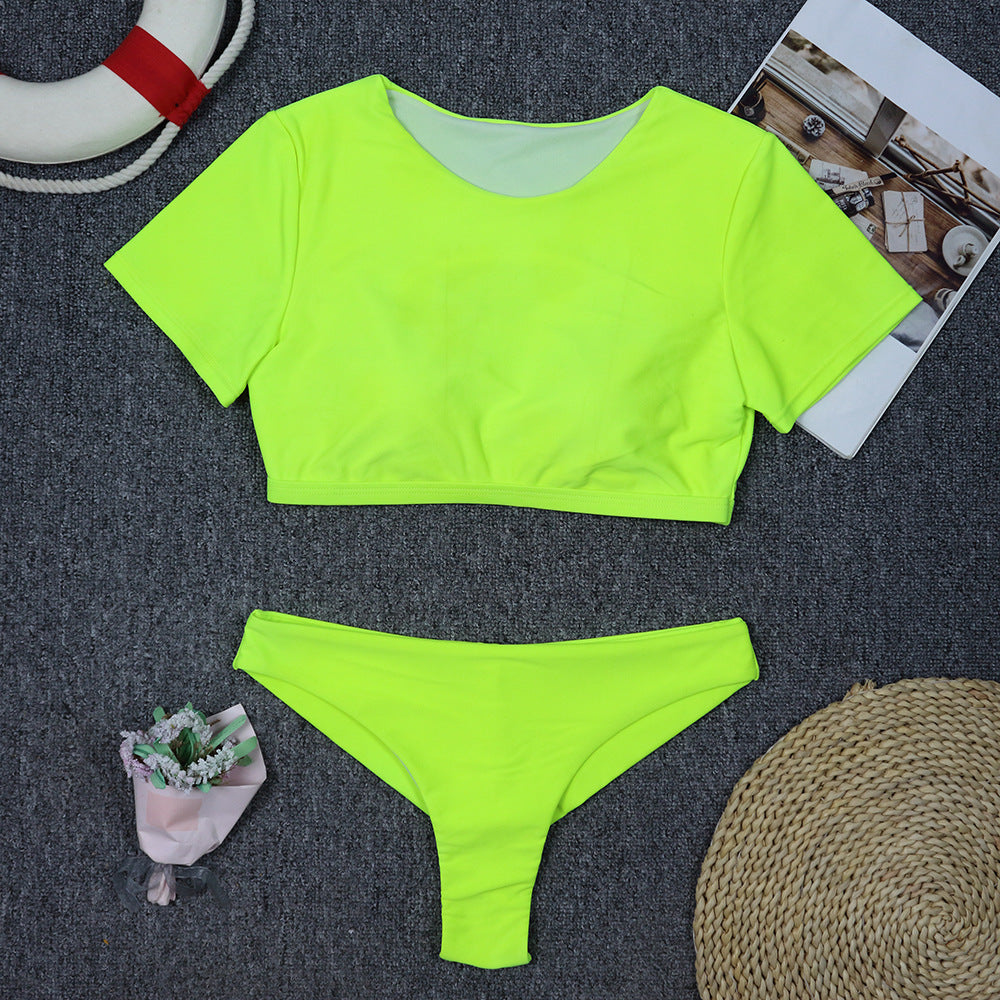 2 Piece Swimwear Women's Leopard Print  Swimsuit Bathing Suit Retro Swimsuit Vintage Beach wear Surfing Swim Suit Bikini Set The Clothing Company Sydney