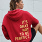 It's Okay No To Be Perfect Print Cotton Mix Long Sleeve Hoodie Niche Soft Sweatshirts Essential Comfortable Tracksuit Sweatershirts The Clothing Company Sydney