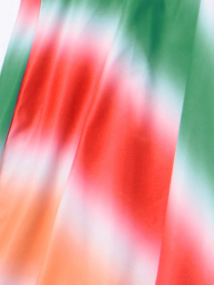 2 Piece Rainbow Printed Plus Size Swimwear Women High Waist Swimsuit The Clothing Company Sydney