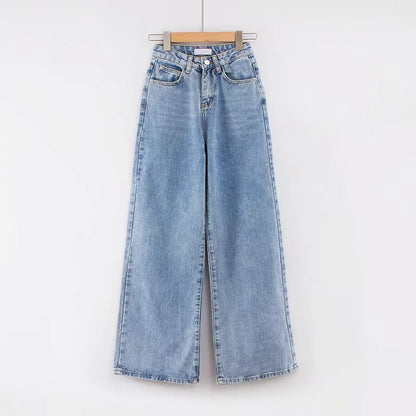 Y2k Wide Leg Pants High Waist Mom Jeans Fashion Denim Trousers Blue Jeans The Clothing Company Sydney