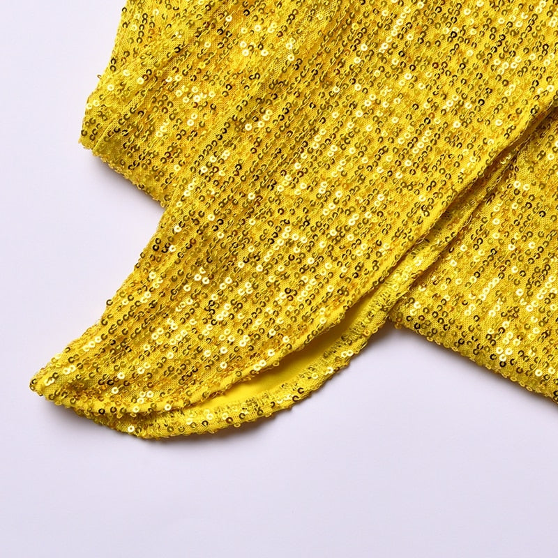 Sequin Dress Women Vacation Beach Backless Dress Split Bodycon Evening Party Dress The Clothing Company Sydney