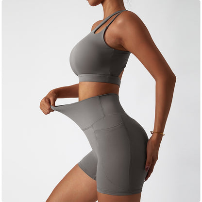 2 Piece Women Yoga Set Seamless Workout Suit Sportswear Gym Clothing Fitness Bra High Waist Leggings Sports Shorts Sports Suits The Clothing Company Sydney