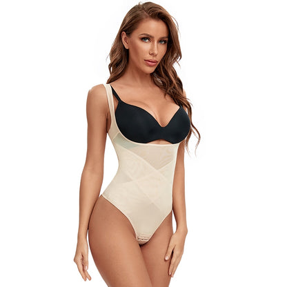 1 Piece Mesh Bodysuit Seamless Full Body Shaper Waist Tummy Control Underwear Underbust Corset Shapewear The Clothing Company Sydney