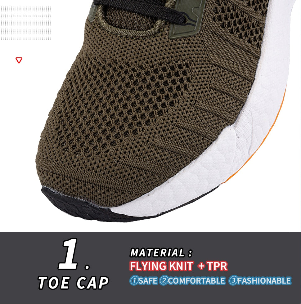 Men's Comfortable Knit Walking Shoes Breathable Fashion Sneaker Anti-Slip Shock-Absorbing Casual Sneakers Shoes The Clothing Company Sydney