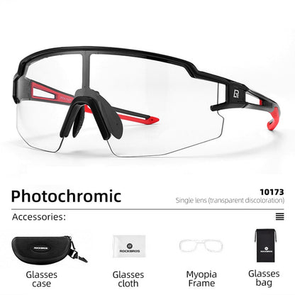 Photochromic Cycling Glasses Bike Bicycle Glasses Sports Men's Women's Sunglasses MTB Road Cycling Eyewear Protection Goggles The Clothing Company Sydney