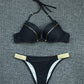 2 Piece Swimwear Swimsuit Tassel Black Ball Leopard Bikinis Set Push Up Bathing Suit Summer Brazilian Beach Wear The Clothing Company Sydney
