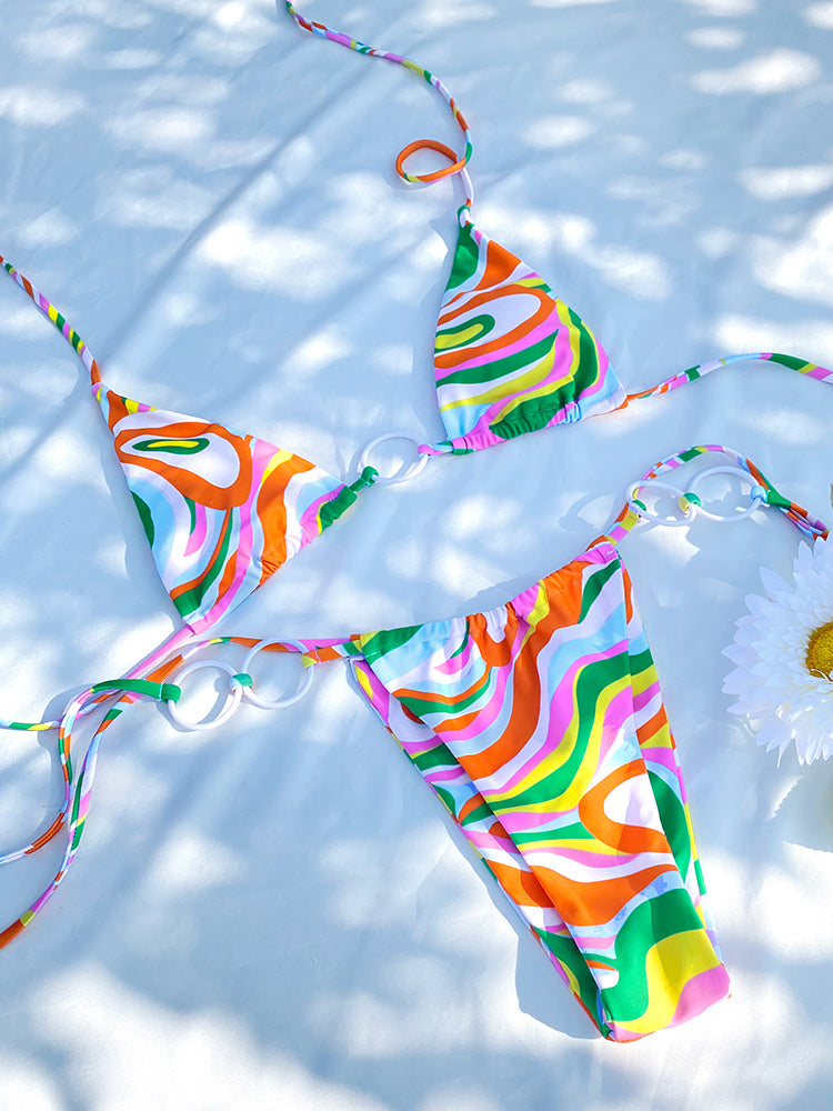 Hollow Out Swimwear Thong Beach Outing String Swimsuit Bathing Suit Bikini Set The Clothing Company Sydney