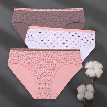 3 pack Set Women Panties Cotton Underwear Patchwork Cute Design Lingerie Underpants Pantys Sexy Briefs Intimates for Girls The Clothing Company Sydney