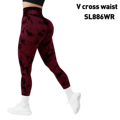 Tie Dye Fitness Legging Woman Push Up Workout Sport Leggings Scrunch Butt Outfit Gym Seamless Legging Pants The Clothing Company Sydney