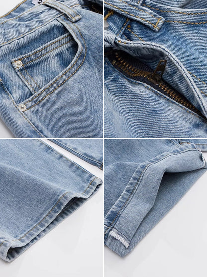 Y2k Wide Leg Pants High Waist Mom Jeans Fashion Denim Trousers Blue Jeans The Clothing Company Sydney