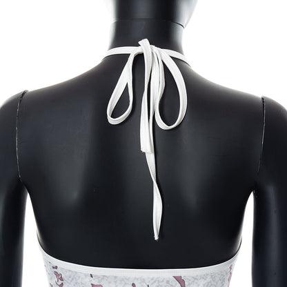 Cross Halter Cut Out Backless Mini Dress Print Sleeveless Bodycon Summer Night Club Party Dress The Clothing Company Sydney