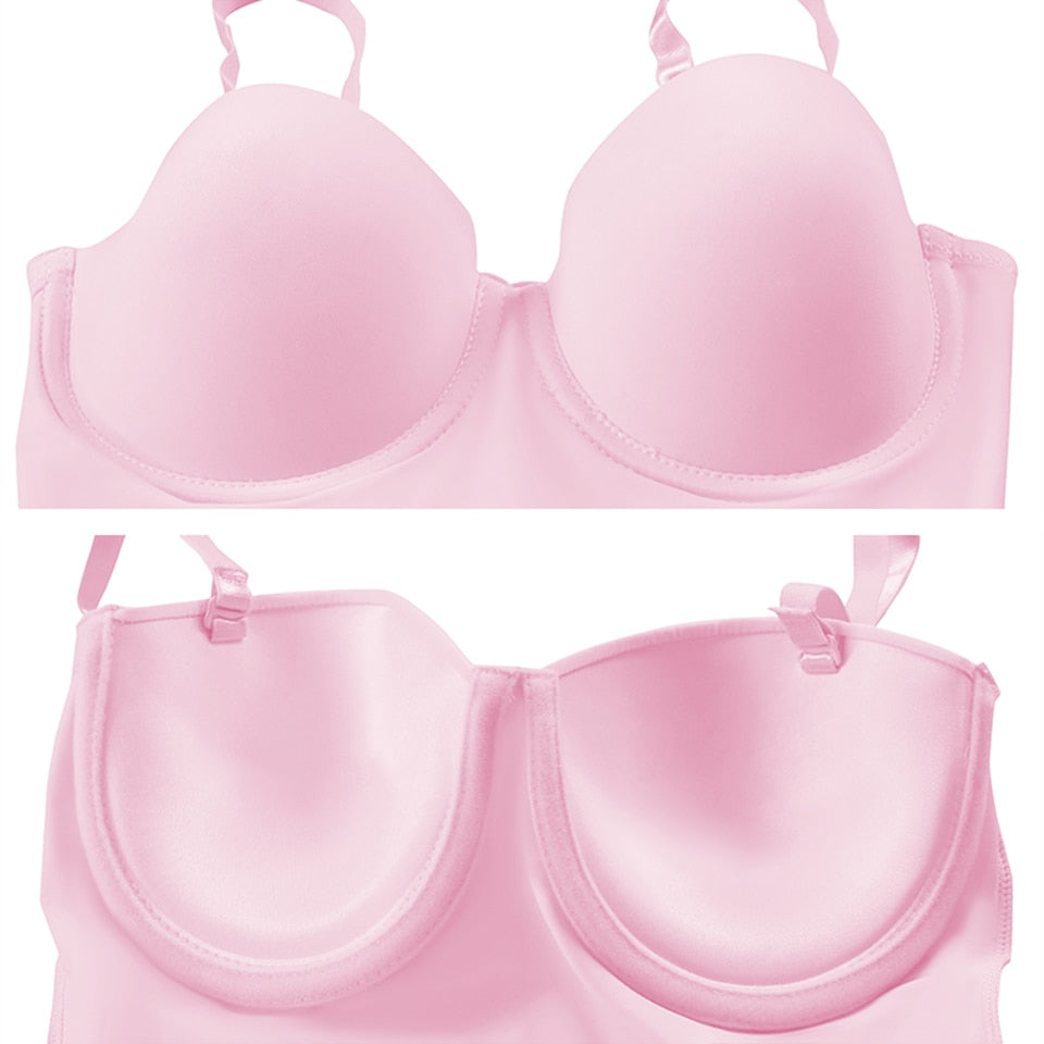 Full Length Shapewear Slips Straight Tube Dress Body Shaper Women Skinny Under Dresses Underwire Cup Black Shapewear The Clothing Company Sydney