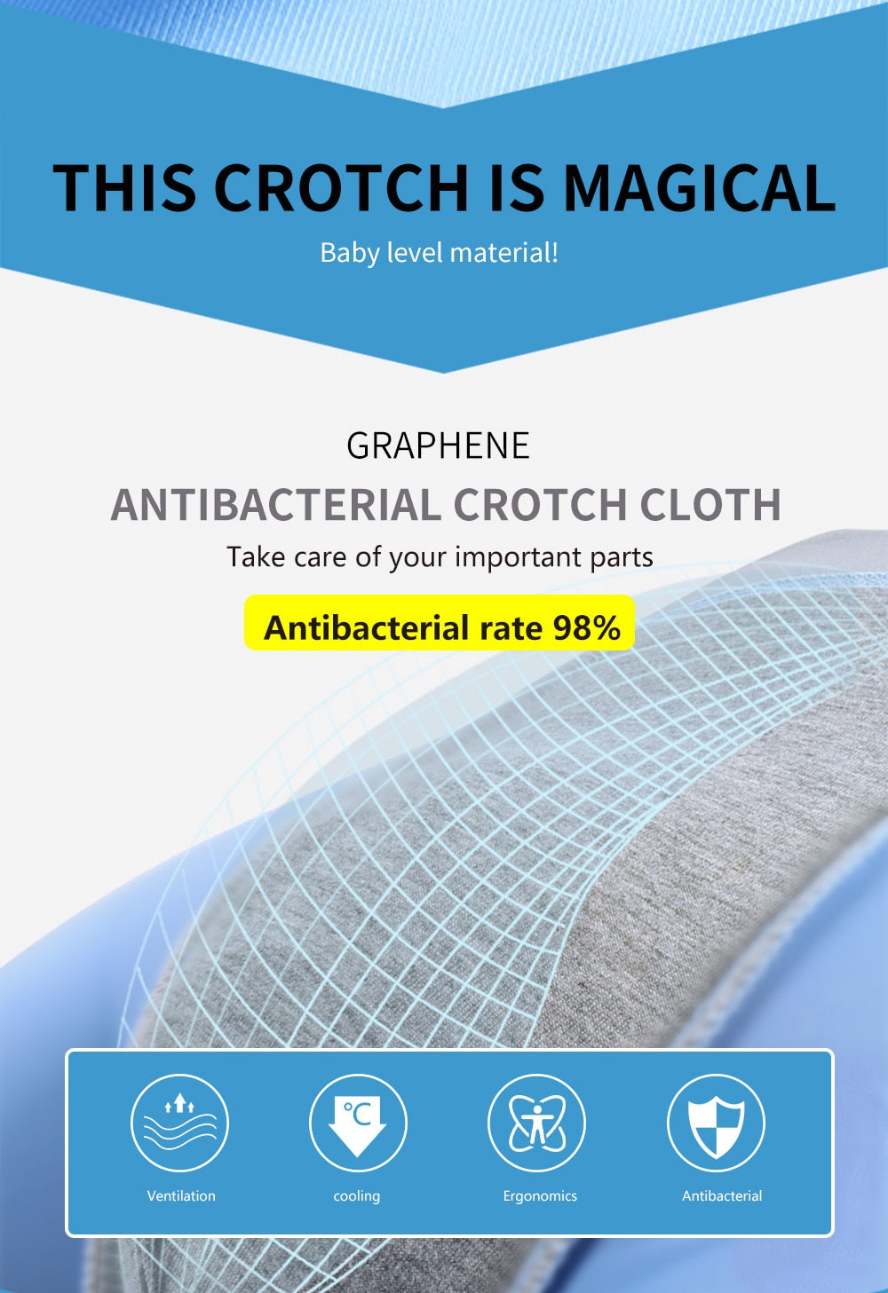 Men's Underwear Graphene 3A Antibacterial Underpants Ice Silk Men Boxer Shorts Moisture Absorbent Elastic Male Trunks The Clothing Company Sydney