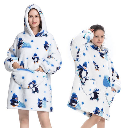 Winter Sherpa Blanket Plush Fleece Family Matching Hoodie Girl Sweatshirt Oversized Hoodie The Clothing Company Sydney